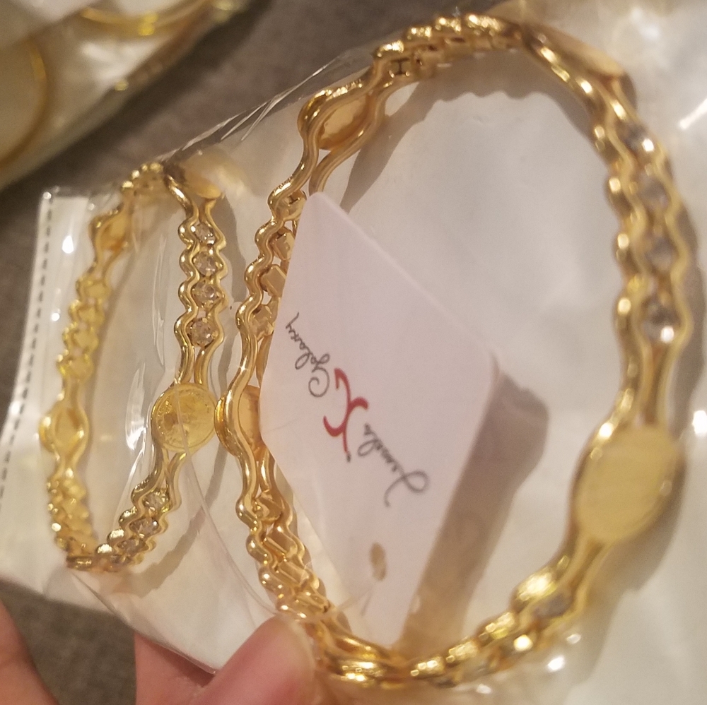 Golden bangles for Indian celebrations